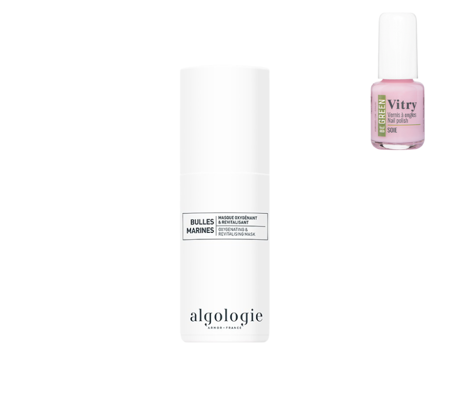 ALGOLOGIE - BULLES MARINES - MASQUE OXYGENANT & REVITALISANT - 40ML + 1 VERNIS VITRY OFFERT