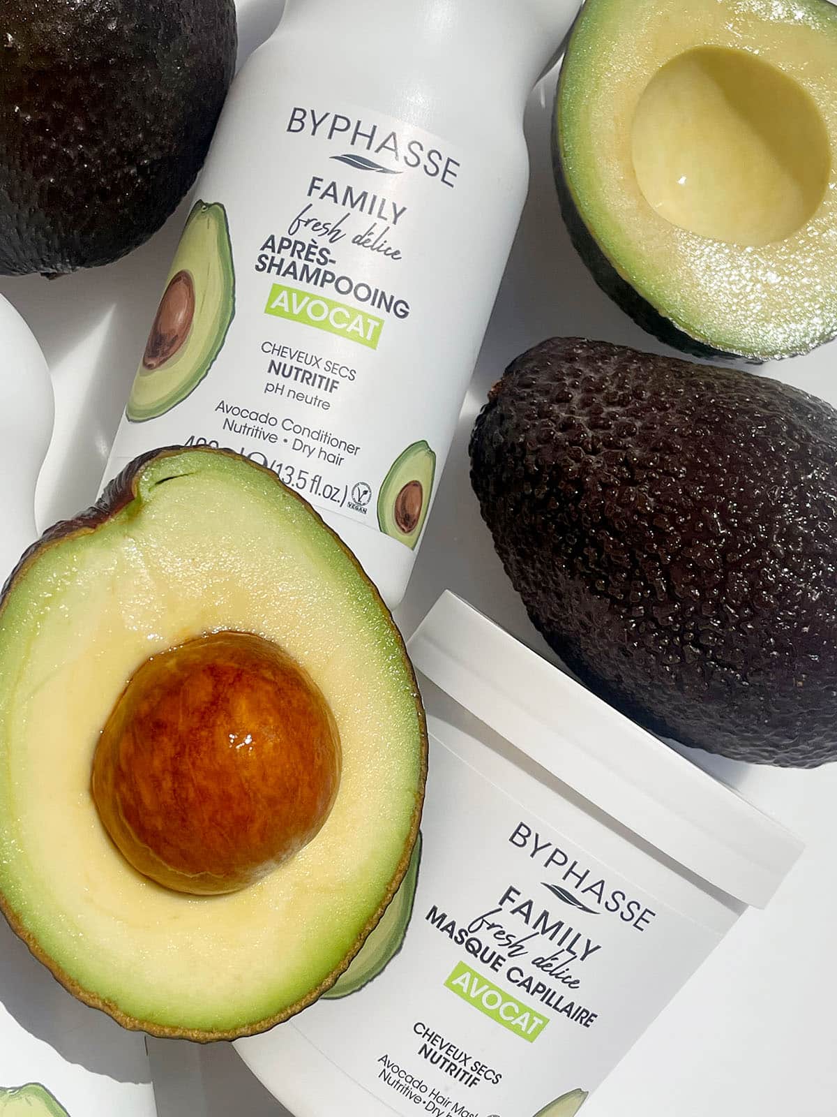 BYPHASSE-SHAMPOING CHEVEUX SECS FAMILY AVOCAT 750ML + 35 DISQUES OFFERTS