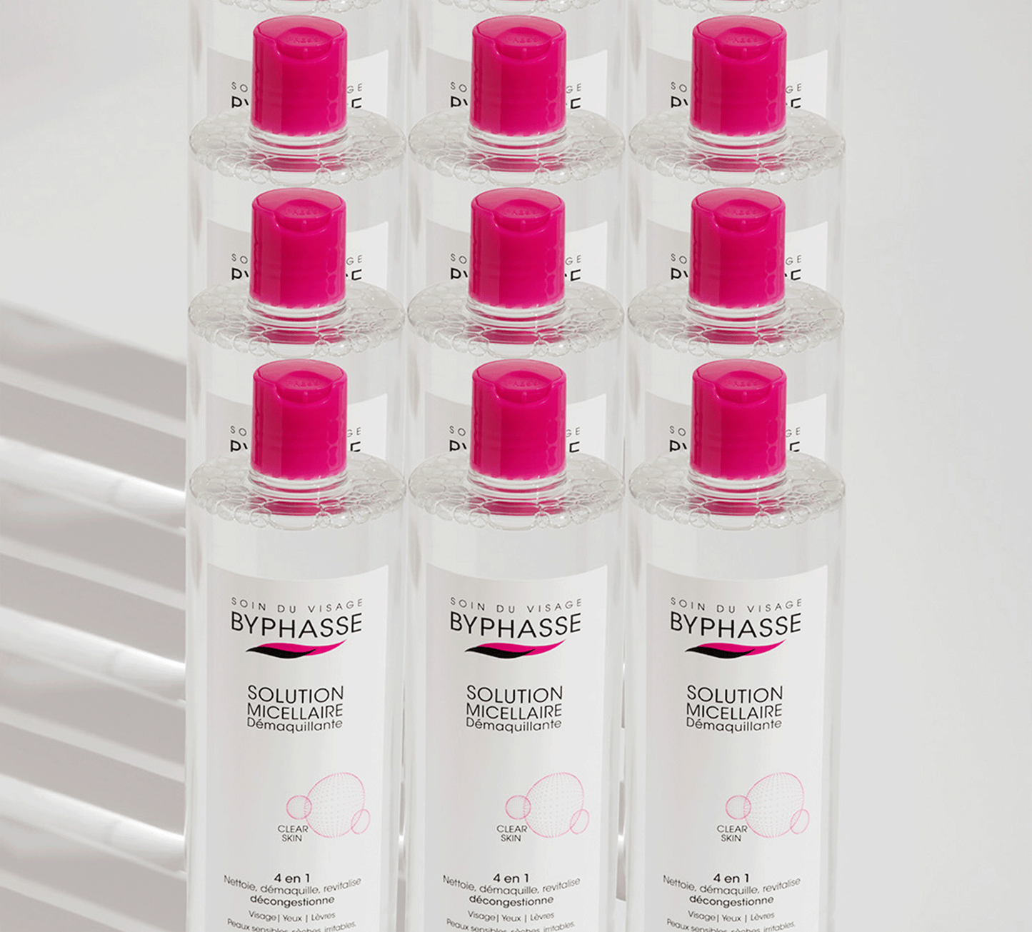 BYPHASSE - SOLUTION MICELLAIRE DEMAQUILLANTE 500ML + 35 DISQUES OFFERTS