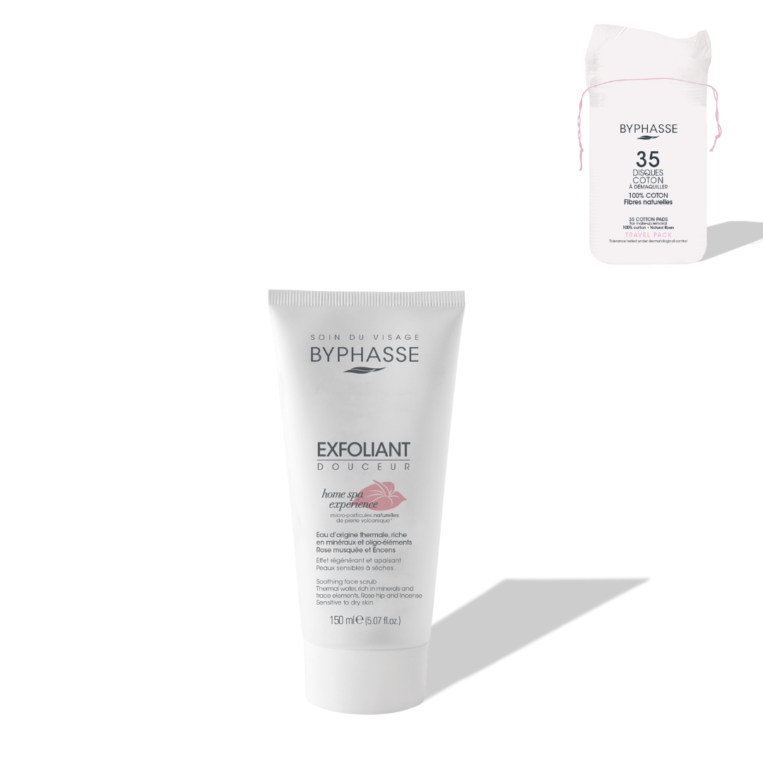 BYPHASSE - EXFOLIANT DOUCEUR HOME SPA EXPERIENCE 150ML + 35 DISQUES OFFERTS
