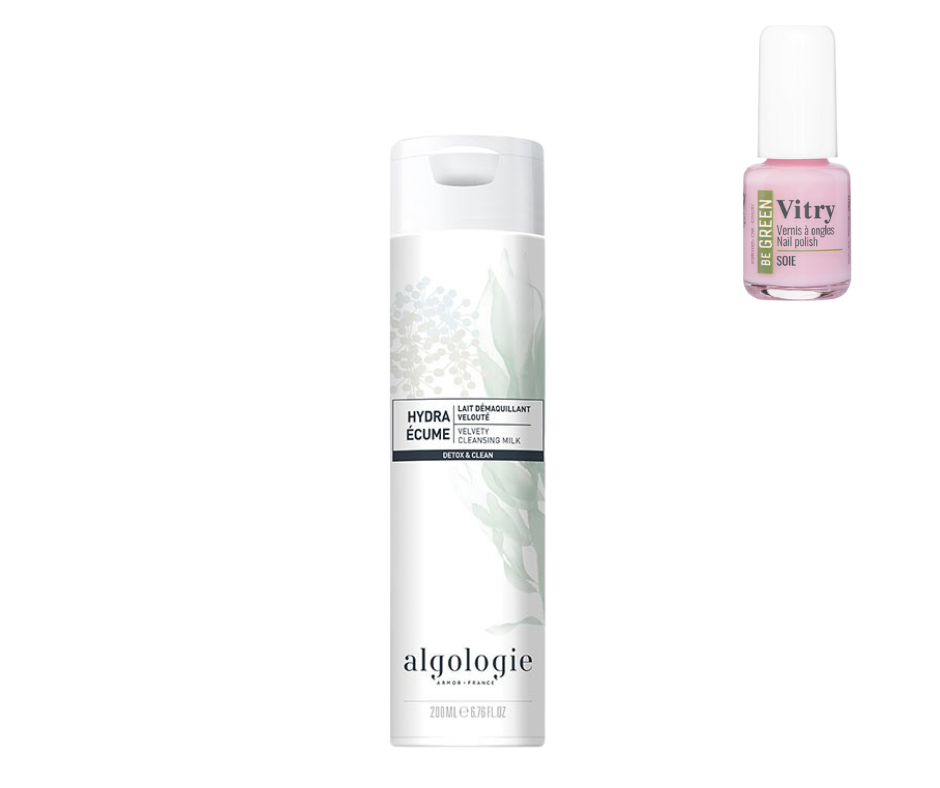 ALGOLOGIE - HYDRA ECUME - LAIT DEMAQUILLANT REMINERALISANT 200ML + 1 VERNIS VITRY OFFERT*