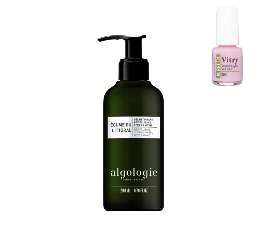 ALGOLOGIE-ECUME DE LITTORAL- GEL NETTOYANT REVITALISANT CORPS & MAINS - 200ML + 1 VERNIS VITRY OFFERT*