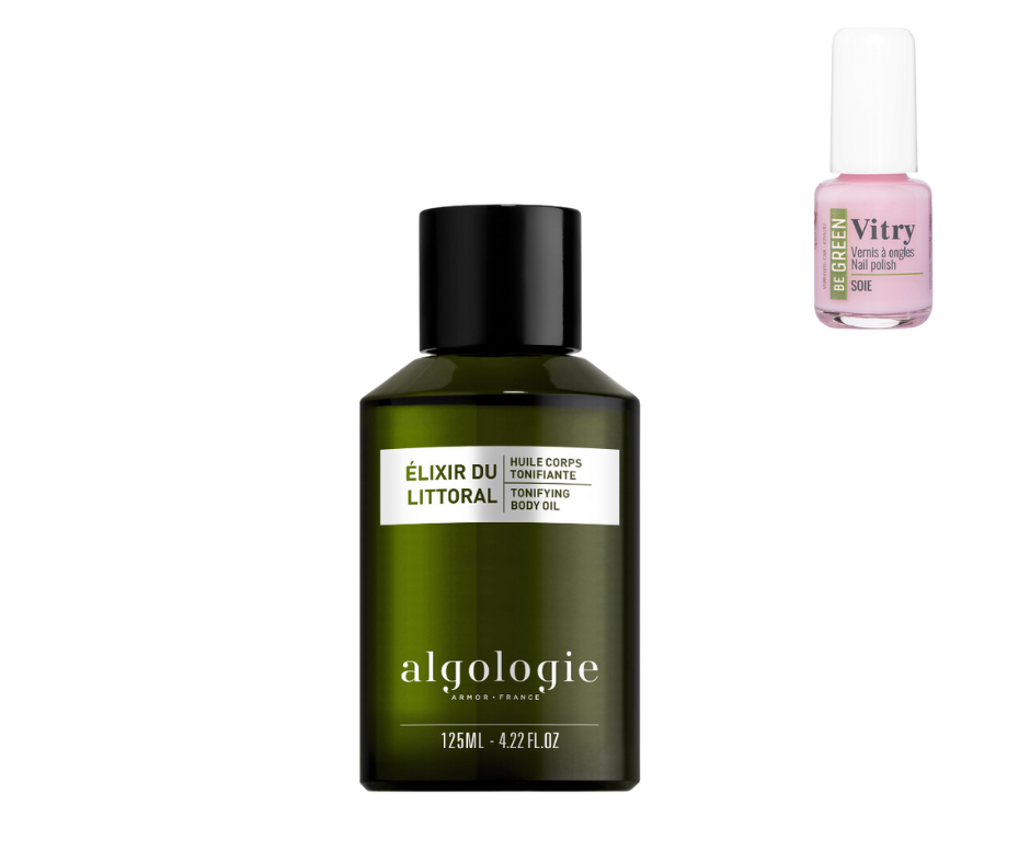 ALGOLOGIE - ELIXIR DU LITTORAL- HUILE CORPS TONIFIANTE - 125ML + 1 VERNIS VITRY OFFERT*