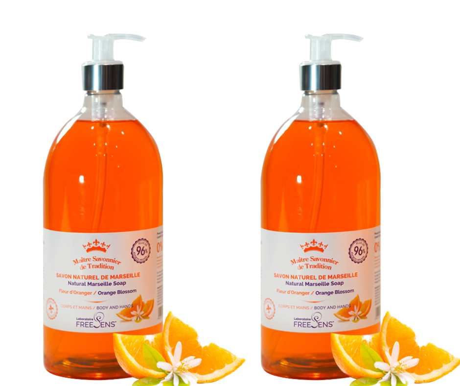 FREESENS - LOT DE 2 SAVONS LIQUIDE VANILLE MIEL - 2X1L