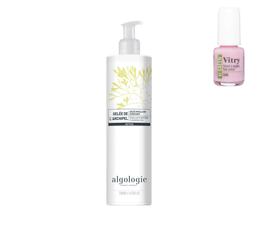 ALGOLOGIE - GELEE DE L'ARCHIPEL- GELEE MICELLAIRE PURIFIANTE -200ML + 1 VERNIS VITRY OFFERT*