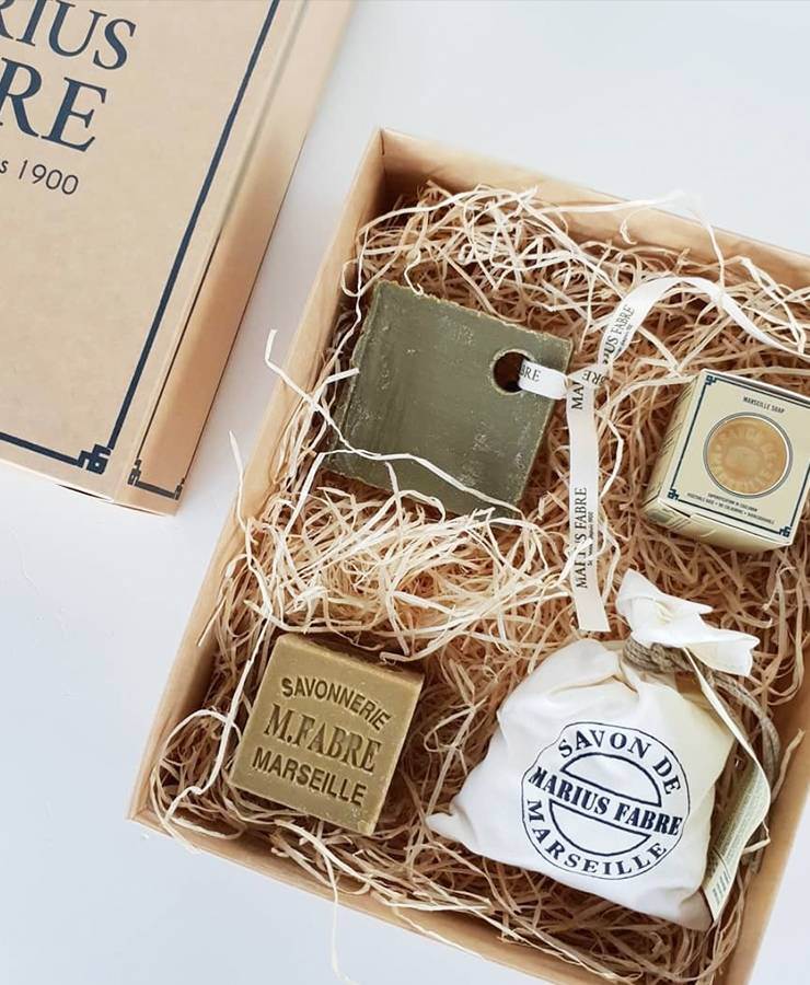 MARIUS FABRE - COFFRET DE DECOUVERTE DU SAVON DE MARSEILLE + 1 SAVONNETTE 40G OFFERTE