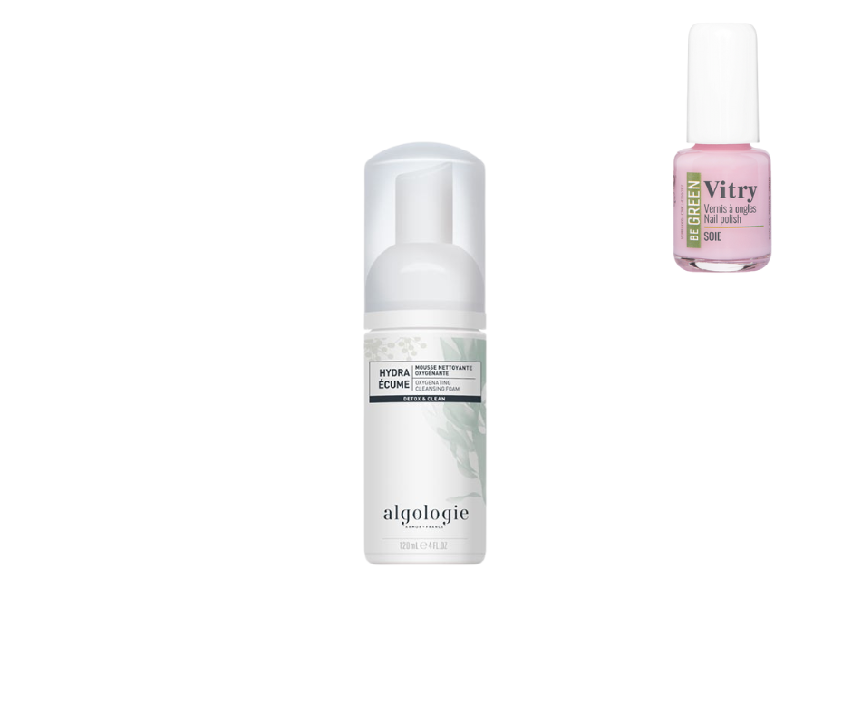 ALGOLOGIE - HYDRA-ECUME - MOUSSE NETTOYANTE OXYGENANTE - 120ML + 1 VERNIS VITRY OFFERT*