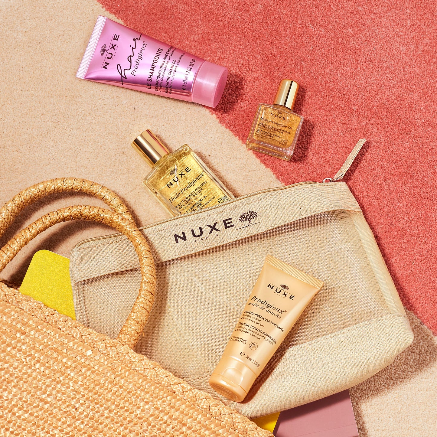 NUXE - TROUSSE MES INDISPENSABLES PRODIGIEUX + 1 MINI HUILE OFFERTE
