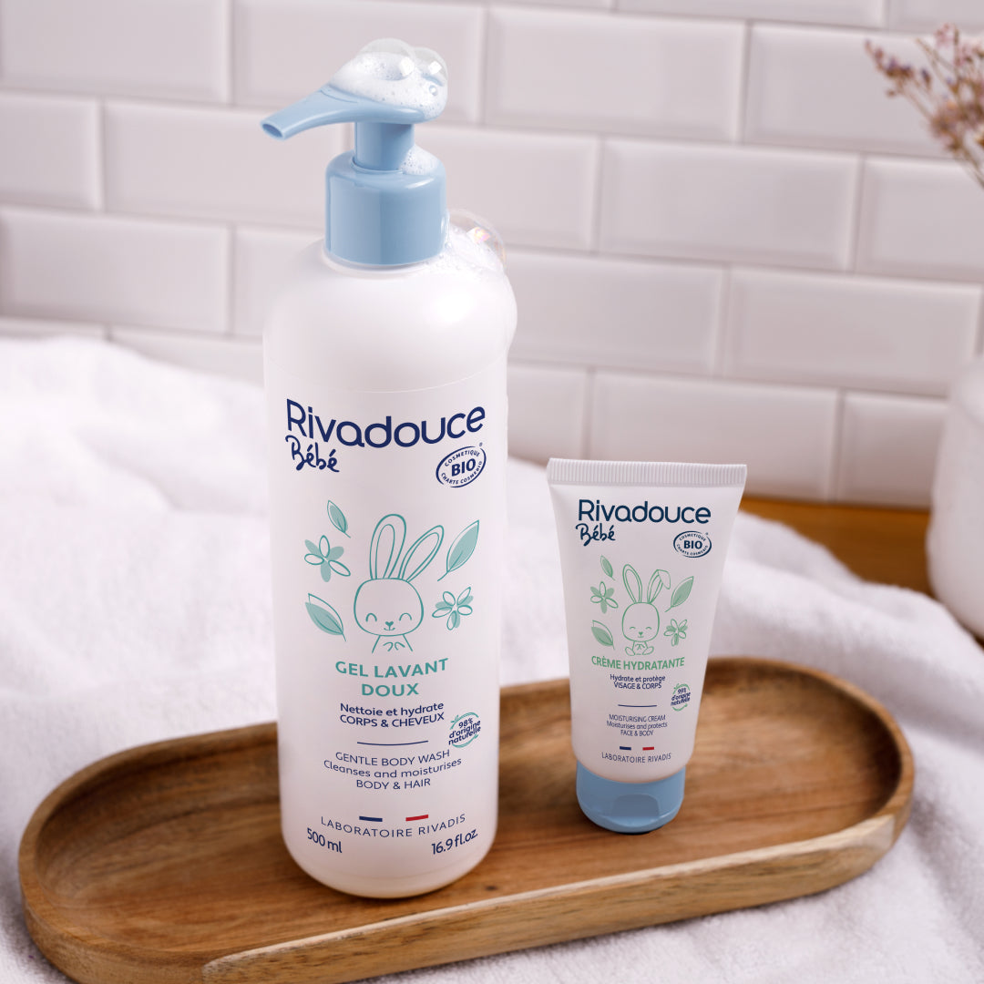 RIVADOUCE - DUO CREME HYDRATANTE BIO - 2X50ML + 1 CUILLERE OFFERTE