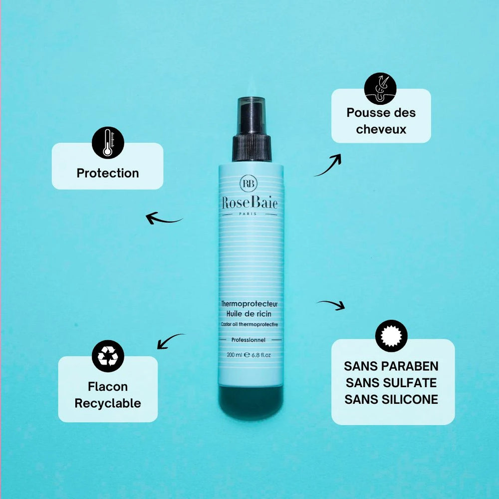 ROSEBAIE - KIT COMPLET RICIN 5 PRODUITS + 1 CHOUCHOU OFFERT*