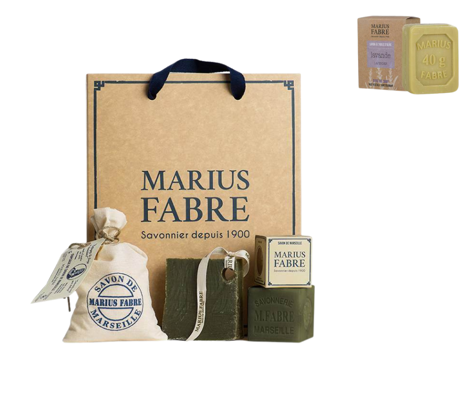 MARIUS FABRE - COFFRET DE DECOUVERTE DU SAVON DE MARSEILLE + 1 SAVONNETTE 40G OFFERTE