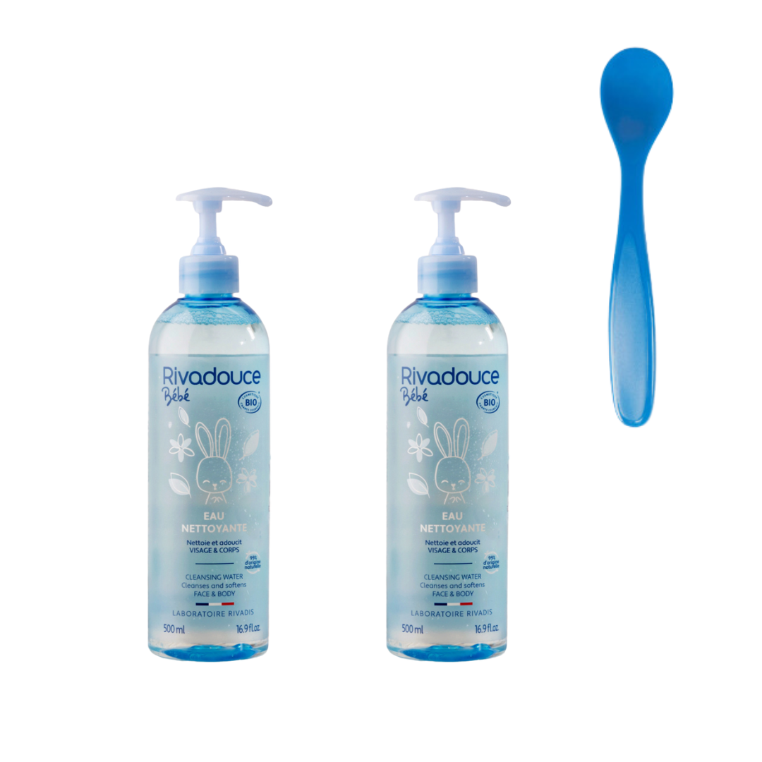 RIVADOUCE - DUO EAU MICELLAIRE BIO 2X500ML + 1 CUILLERE OFFERTE*