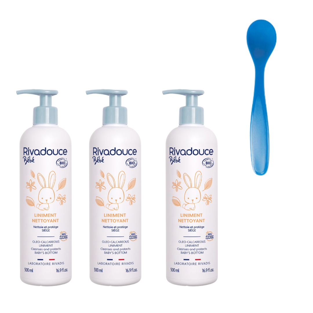 RIVADOUCE - TRIO LINIMENT BIO - 3X500ML + 1 CUILLERE OFFERTE*