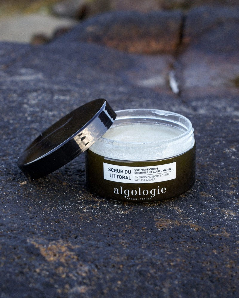 ALGOLOGIE - SCRUB DU LITTORAL- GOMMAGE CORPS ENERGISANT AU SEL MARIN - 200ML + 1 VERNIS VITRY OFFERT*