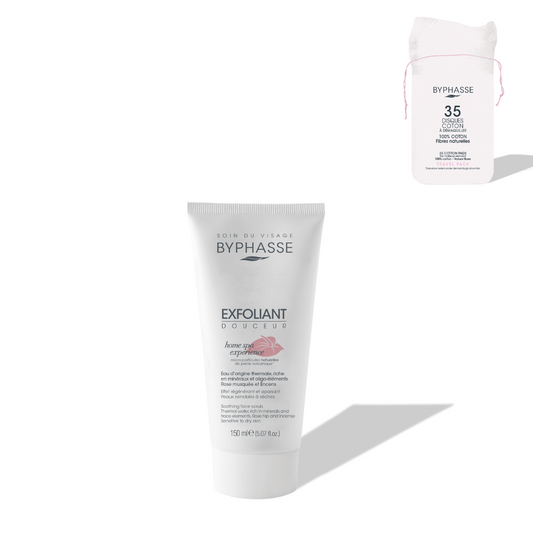 BYPHASSE - EXFOLIANT DOUCEUR HOME SPA EXPERIENCE 150ML + 35 DISQUES OFFERTS