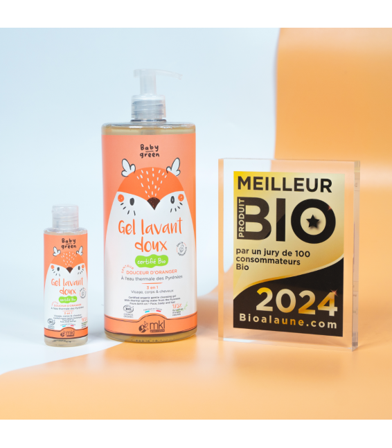 MKL - LOT DE 2 GELS LAVANT BIO - 2X1L + 1 EAU MICELLAIRE 100ML OFFERTE