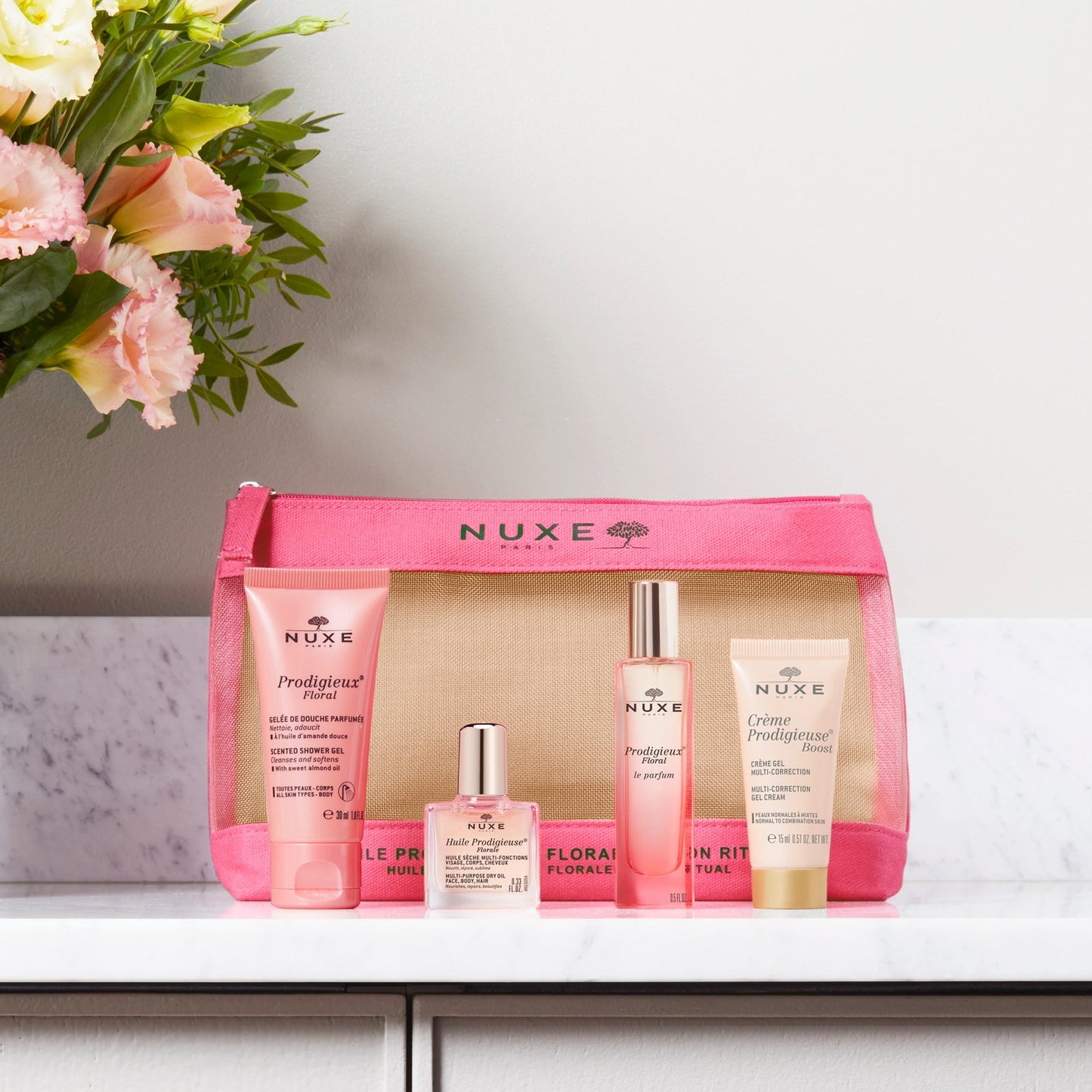 NUXE - TROUSSE PRODIGIEUSE FLORALE + 1 MINI HUILE OFFERTE