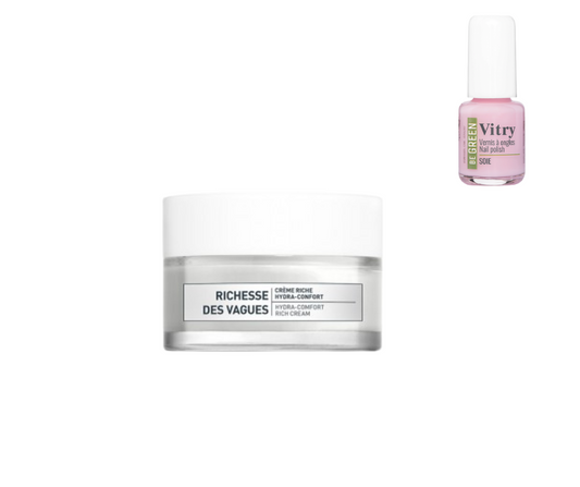 ALGOLOGIE - RICHESSE DES VAGUES - CREME RICHE HYDRATANTE CONFORT - 50ML + 1 VERNIS VITRY OFFERT*